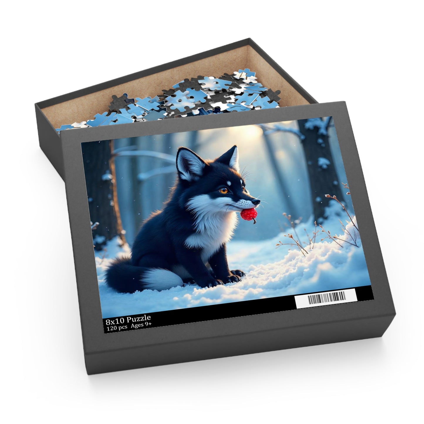 Cozy Winter Fox Puzzle - Perfect Gift for Nature Lovers, Family Fun, Indoor Activity, Snowy Days, Jigsaw Fun