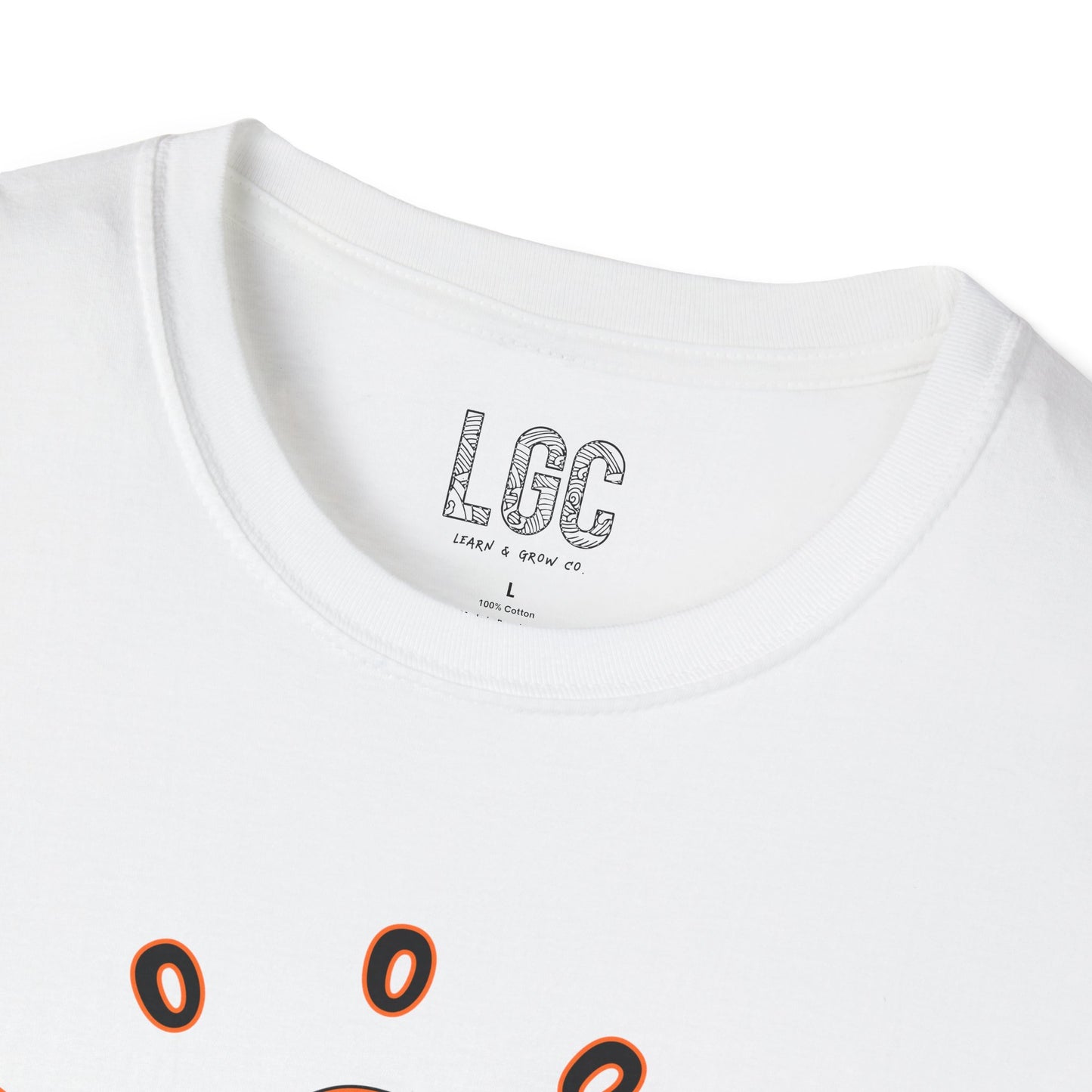 Booooo! Classic Friendly Halloween Ghost Unisex T-Shirt for Parents with Cognitive Benefits for Baby
