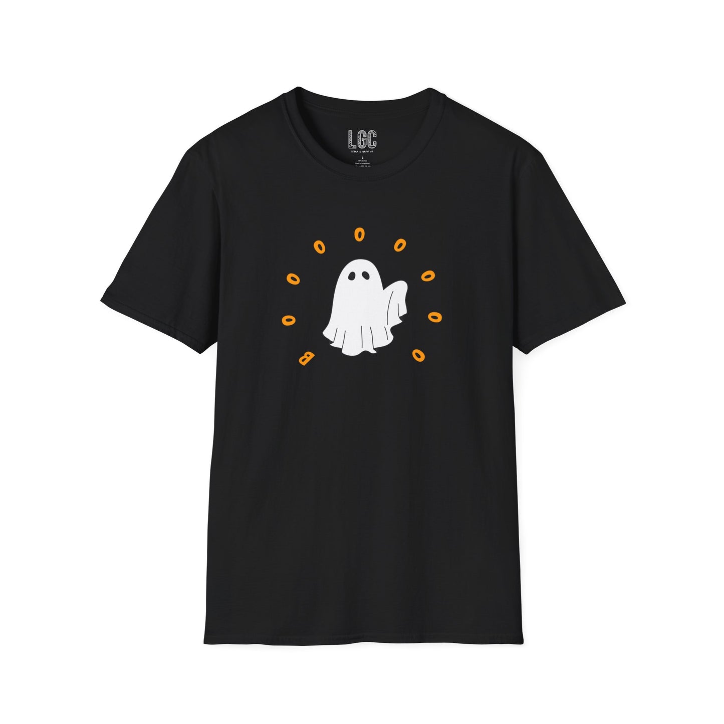 Booooo! Classic Friendly Halloween Ghost Unisex T-Shirt for Parents with Cognitive Benefits for Baby