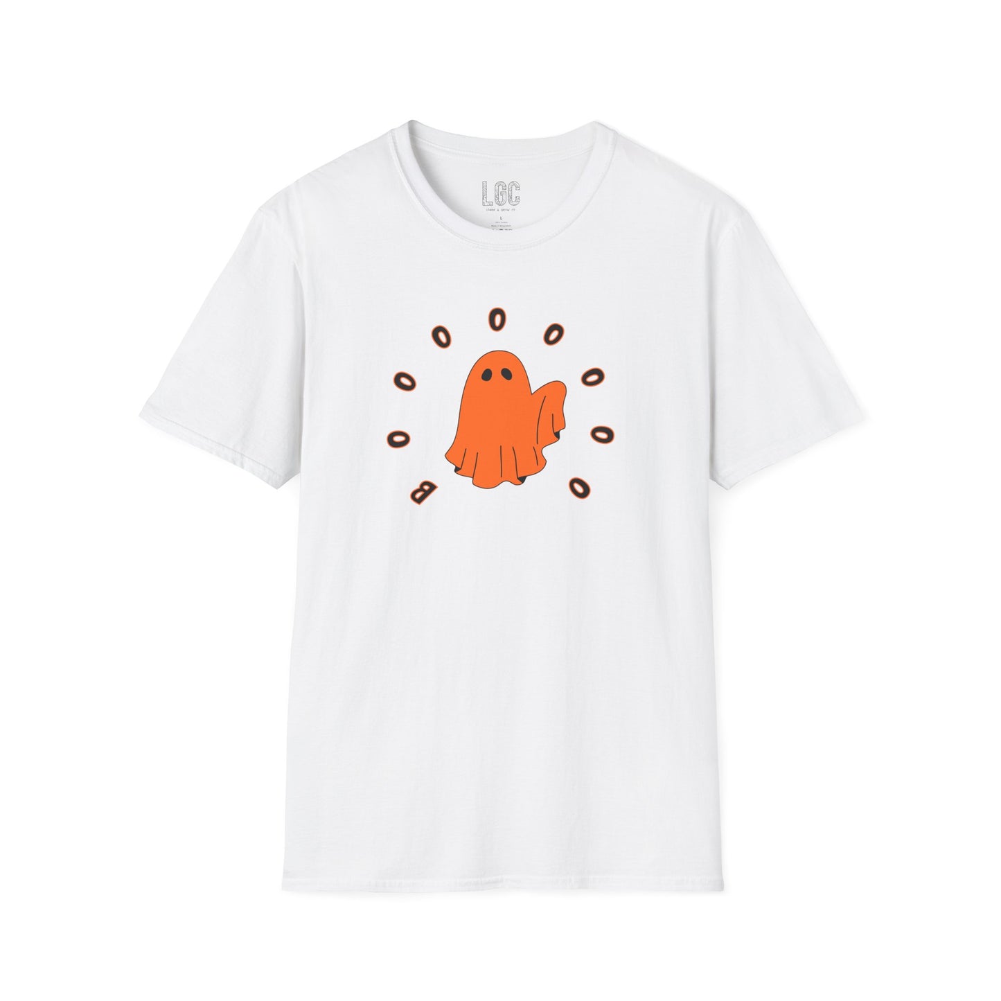 Booooo! Classic Friendly Halloween Ghost Unisex T-Shirt for Parents with Cognitive Benefits for Baby