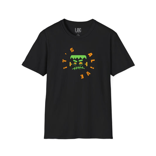 It's Alive! Frankenstein Halloween Unisex T-Shirt for Parents with Cognitive Benefits for Baby