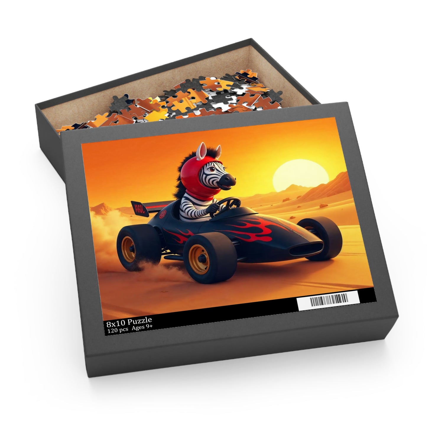 Racing Zebra Puzzle - Fun and Engaging 120-Piece Jigsaw, Unique Gift for Kids and Adults, Animal Lover's Puzzle, Weekend [...]