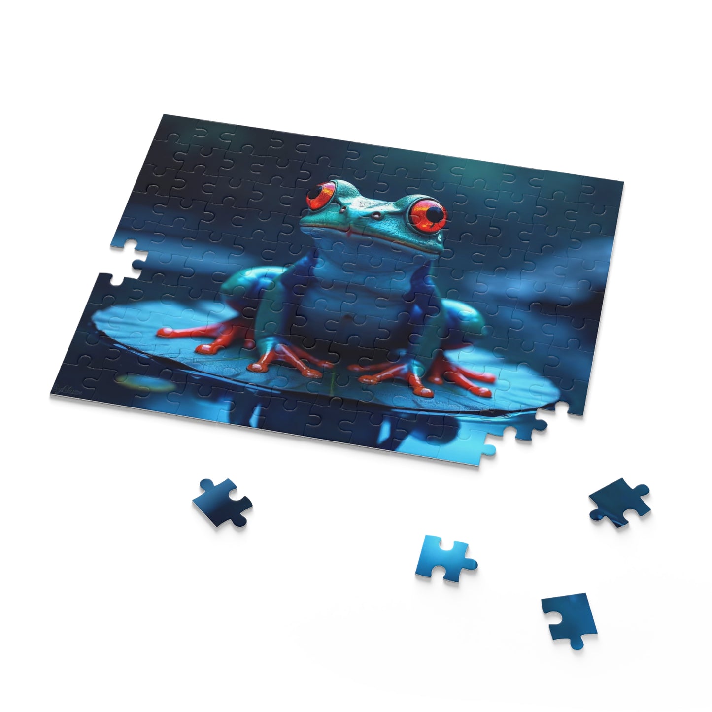 Frog Puzzle (120-Piece) - Fun Family Activity, Nature Lover Gift, Educational Game for All Ages, Great for Holidays, Relaxation