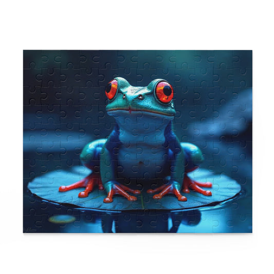 Frog Puzzle (120-Piece) - Fun Family Activity, Nature Lover Gift, Educational Game for All Ages, Great for Holidays, Relaxation