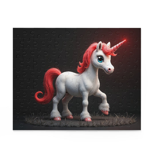 Whimsical Unicorn Puzzle - Enchanting 120-Piece Jigsaw for All Ages, Fun Gift, Family Activity, Rainy Day Fun, Birthday Puzzle