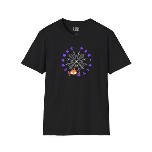 Spooky Spider-web Halloween T-Shirt for Parents with cognitive benefits for baby