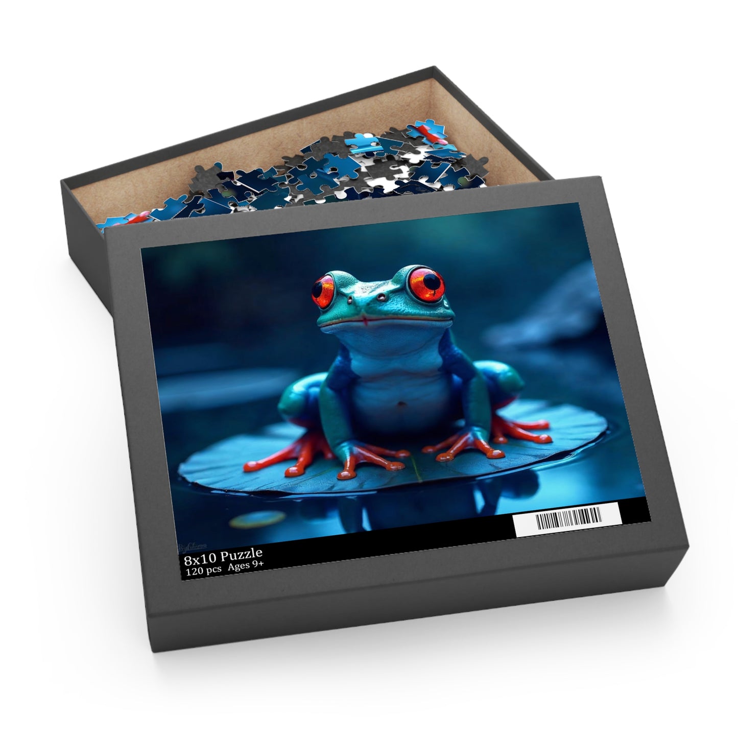 Frog Puzzle (120-Piece) - Fun Family Activity, Nature Lover Gift, Educational Game for All Ages, Great for Holidays, Relaxation