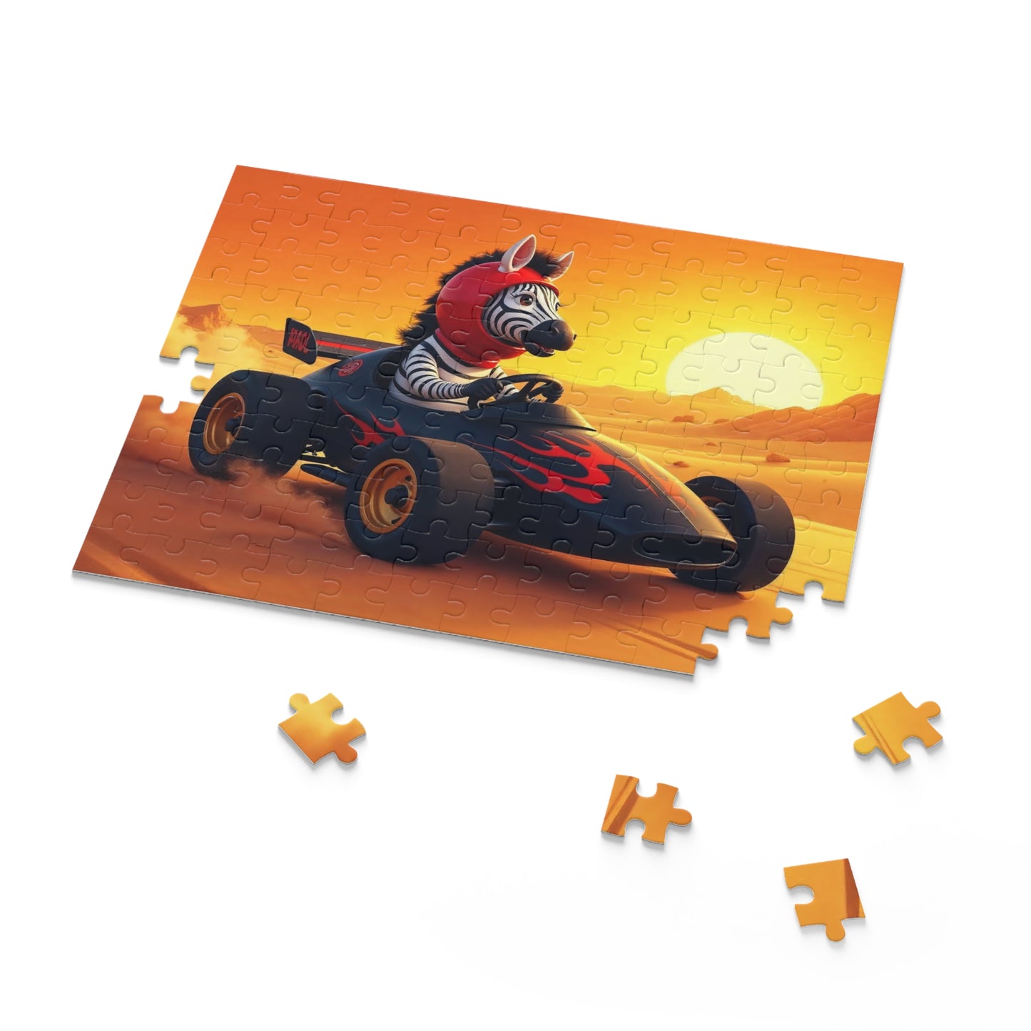 Racing Zebra Puzzle - Fun and Engaging 120-Piece Jigsaw, Unique Gift for Kids and Adults, Animal Lover's Puzzle, Weekend [...]