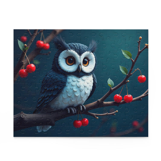 Charming Owl Puzzle - 120-Piece, Nature Lovers, Family Activity, Gift for Puzzle Enthusiasts, Kids and Adults Fun