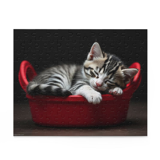Cozy Cat Puzzle: Adorable Kitten in a Red Basket | Fun Family Game, Cat Lover Gift, Relaxation Activity, Unique Home Decor, Kid's [...]
