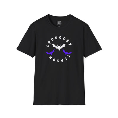 Spooky Season! Flying Bats Halloween Unisex T-Shirt for Parents with Cognitive Benefits for Baby