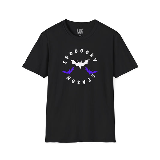 Spooky Season! Flying Bats Halloween Unisex T-Shirt for Parents with Cognitive Benefits for Baby