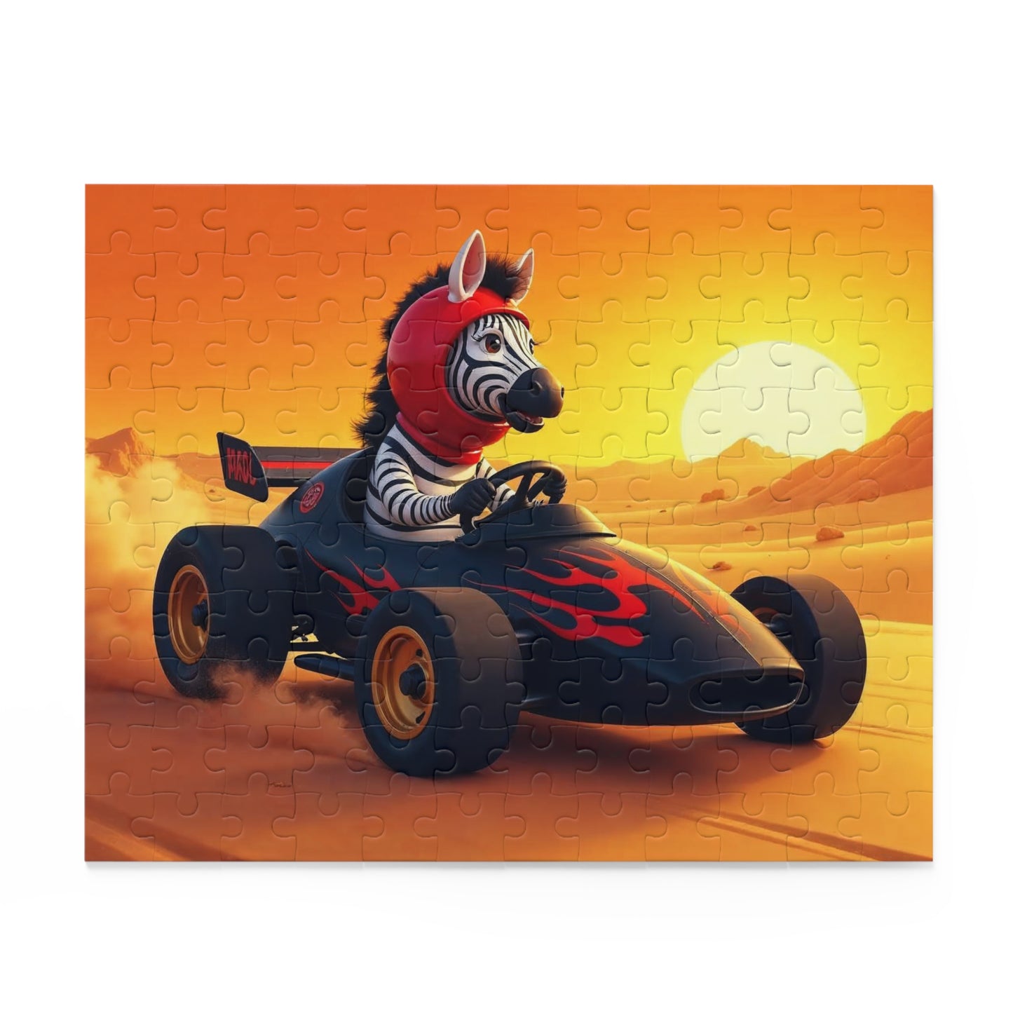 Racing Zebra Puzzle - Fun and Engaging 120-Piece Jigsaw, Unique Gift for Kids and Adults, Animal Lover's Puzzle, Weekend [...]