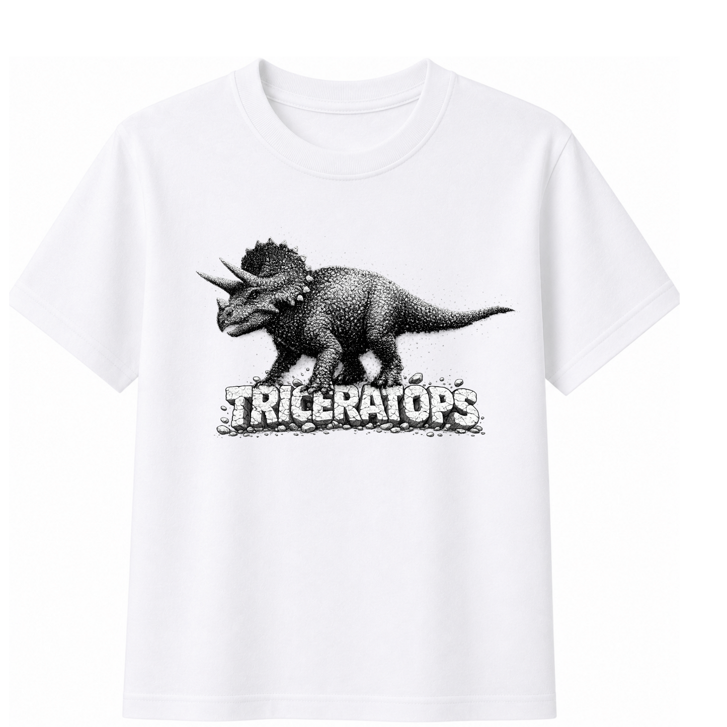 3D Touch Triceratops Dinosaur T-Shirt