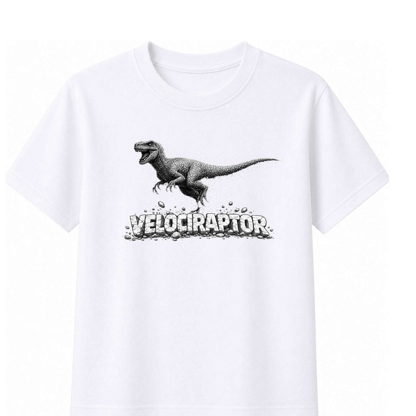 3D Touch Velociraptor Dinosaur T-Shirt