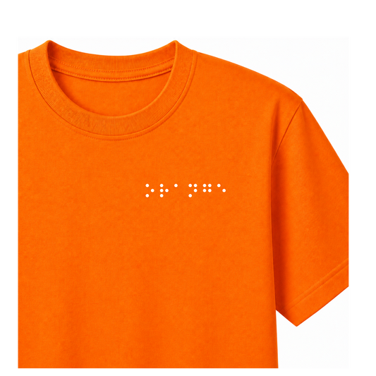 Orange Braille T-Shirt